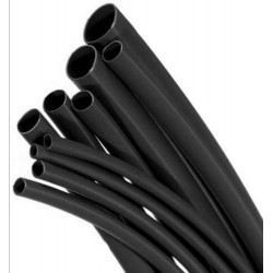 HEAT SHRINK TUBING 12.7mm/6.4mm BLACK  [P/M]