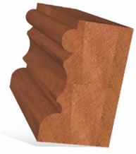 Classical cove router bit profile wood example