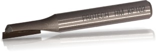 STRAIGHT BIT SINGLE FLUTE 1/8" X 1/2" CUT 1/4" SHANK